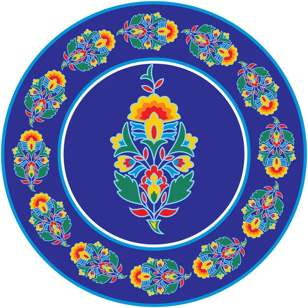 Oryantal - Hint - çiçek tasarım öğeleri — Stok Vektör