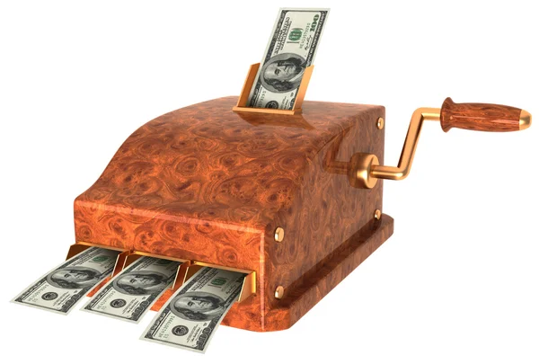 Машина для зарабатывания денег - бизнес-инвестиции — стоковое фото