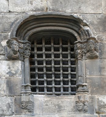 Heavy iron window protection, Barcelona clipart