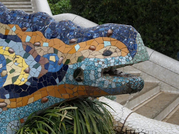 stock image Lizard Fountain, park Guell, Barcelona, Spain