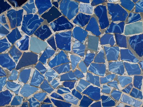 Мозаїчна плитка архітектора Гауді - Барселона, Іспанія Стокове Фото