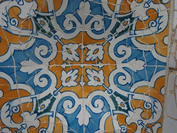 Gaudi Mosaic Tiles - Barcelona, Spain — Stock Photo, Image