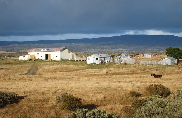 Patagonische boerderij in Val, Chili. — Stockfoto