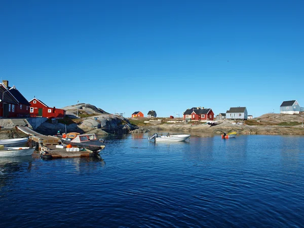 Oqaatsut fisher village, Greenland — Stock Photo, Image