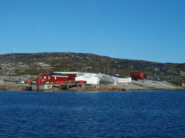 Oqaatsut fisher village, Grönland — Stockfoto