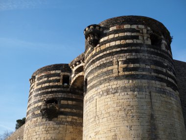 Angers castle, France. clipart