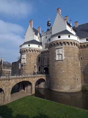 Castle of the Dukes of Brittany, Nantes, France. clipart