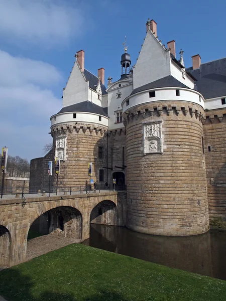 Hrad vévodů z Bretaně, nantes, Francie. — Stock fotografie