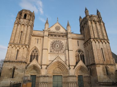 Cathedral Saint Peter, Poitiers, France. clipart