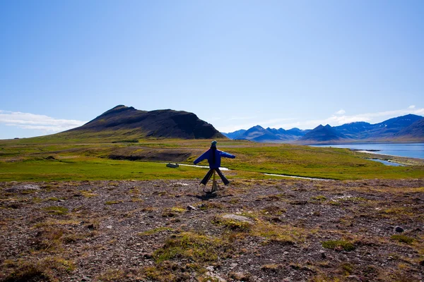 Krajobraz lato w górach Islandii — Zdjęcie stockowe