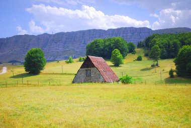 Mountainous landscapes of Montenegro clipart