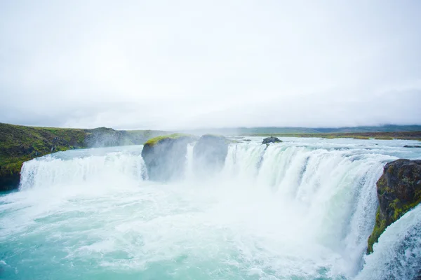 Wodospad godafoss w Północnej Islandii — Zdjęcie stockowe