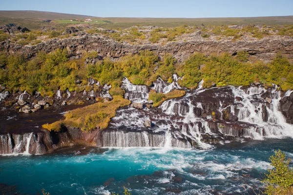 Vattenfall i norra Island — Stockfoto