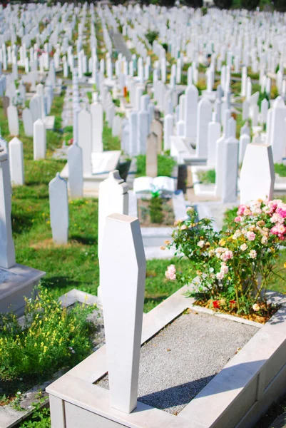 stock image Muslim cemetery in Sarajevo, Bosnia