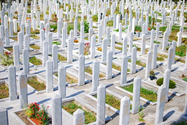 Cimitero musulmano a Sarajevo, Bosnia — Foto Stock