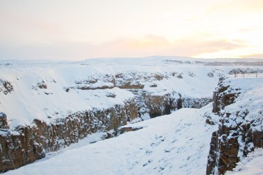 Winter landscape of Iceland, Scandinavia clipart