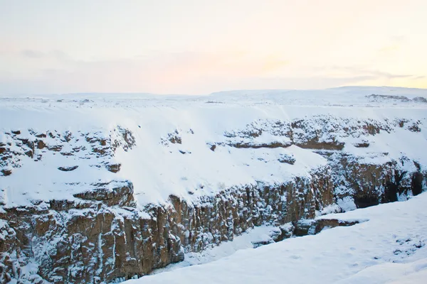 Winterlandschaft von Island, Skandinavien — Stockfoto