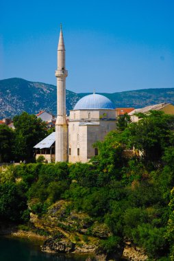 Mostar, Bosnia, Europe, Landscape in the summer clipart