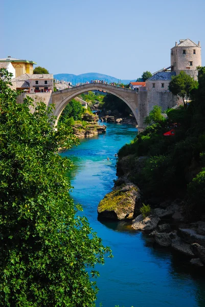 Mostar, Bosna, manzara yaz — Stok fotoğraf