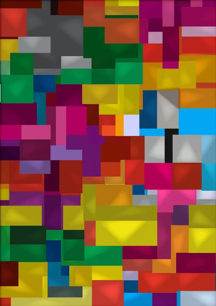 Colorful cube chaos, wallpaper — Stockfoto