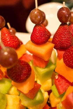 Fruit kebab clipart