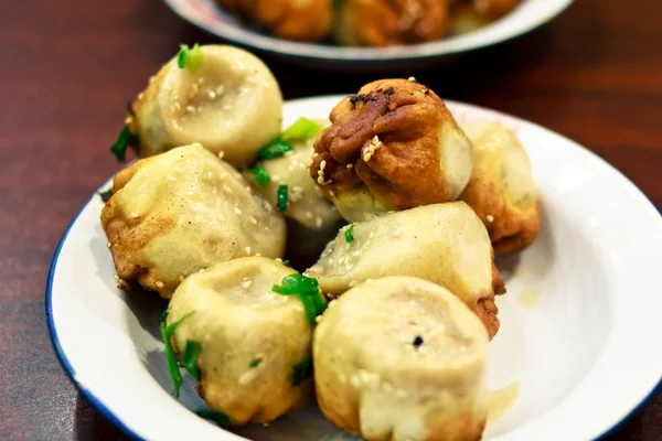 Szanghaj Dosmażany dumpling — Zdjęcie stockowe