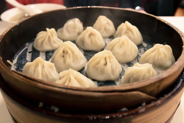 Rykande het shanghai dumpling Stockbild