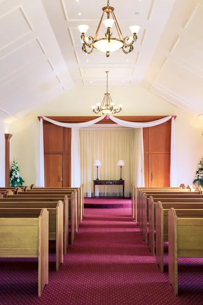 stock image Wedding chapel interior - vertical