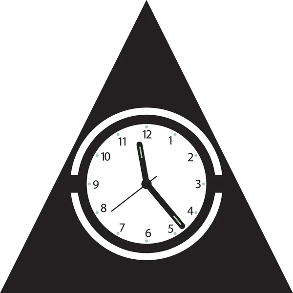 Alarm clock isolated on white — Stock Vector