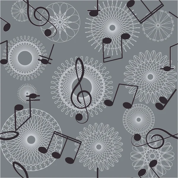 Seamless music background — Stock Vector