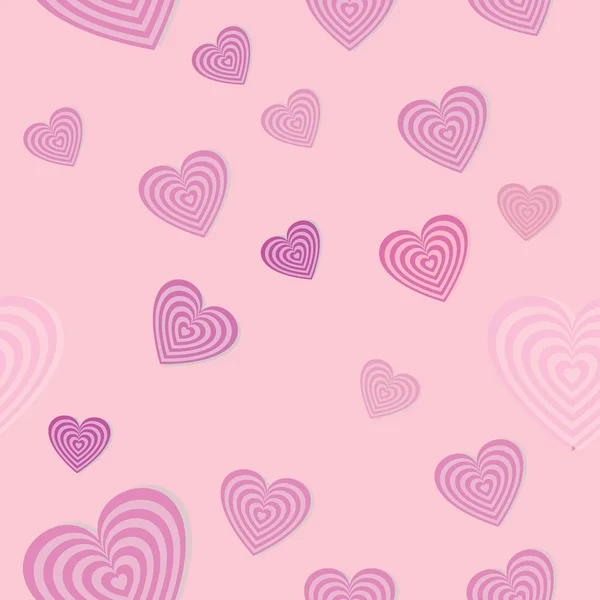 Valentine seamless hearts pattern — Stock Vector