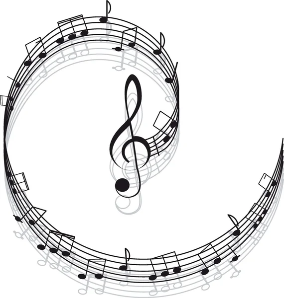 Music. Treble clef and notes for your design. Royalty Free Stock Illustrations