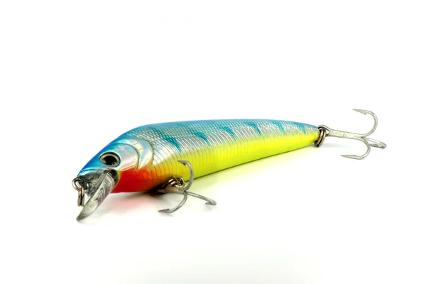 Umělé ryba modrá na bílém pozadí — Stock fotografie
