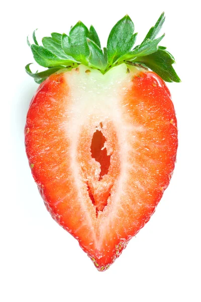 Coração de morango — Fotografia de Stock