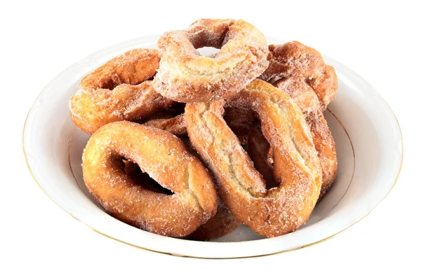 stock image Plate of donuts