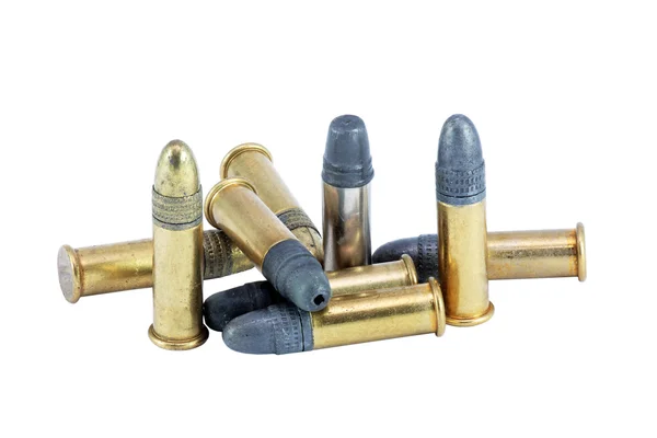 Long rifle bullets Stock Image