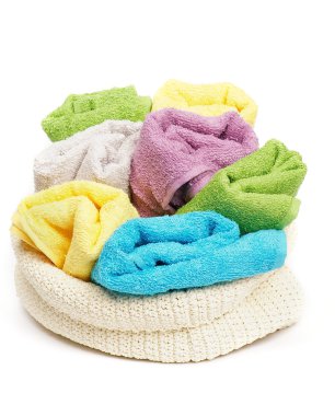 Multi-colored towels clipart