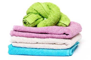 Multi-colored towels clipart