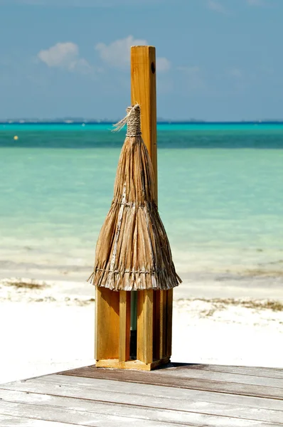Tropical Beach Lantern — Stock Photo, Image