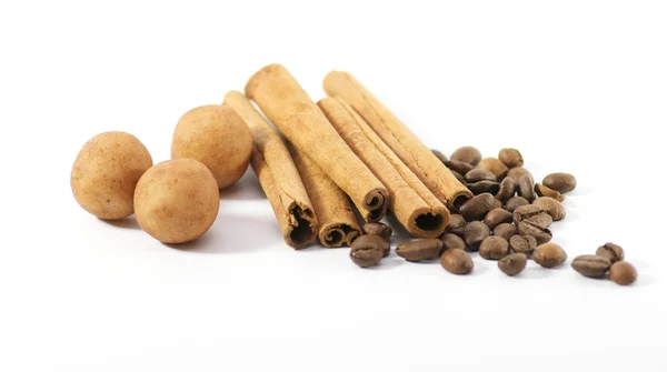 Marzipan, coffee and cinnamon — Stock Photo, Image