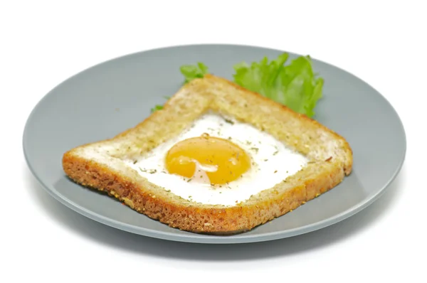 Stekt ägg i franska — Stockfoto