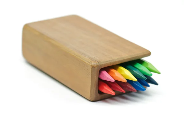 Regenboog gekleurde potloden — Stockfoto