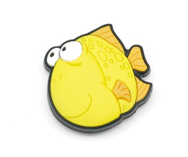 Yellow small fish-magnet clipart