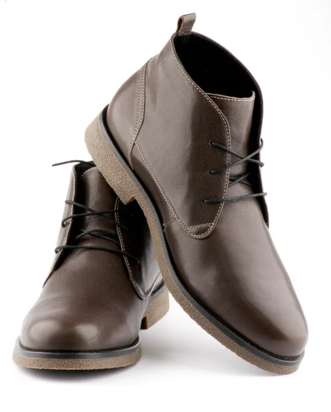 Schuhe des braunen Mannes — Stockfoto