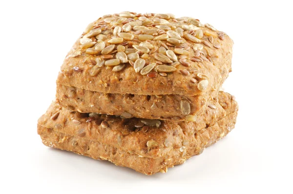 Stapel Brot in Sesam — Stockfoto