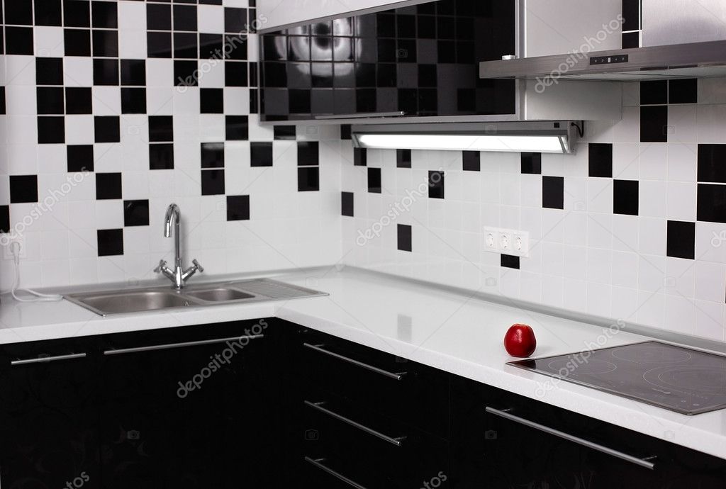Кухня Современная Фото Черно Белая