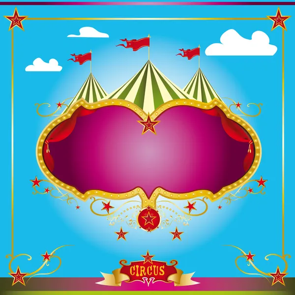 Cirque dépliant amusant — Image vectorielle