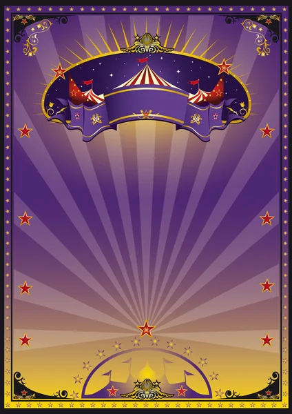 Пурпурный цирк — стоковый вектор