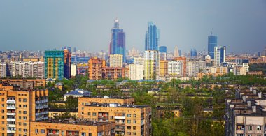 Panorama of Moscow clipart
