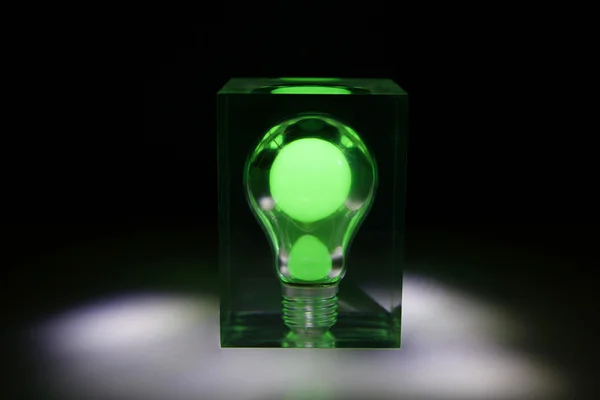 Zelená lampa — Stock fotografie